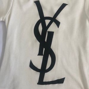 Yves Saint Laurent Tops - YSL Yves Saint Laurent Logo Tee Shirt Women Small Yves Saint Laurent Tops - YSL Yves Saint Laurent Logo Tee Shirt Women Small